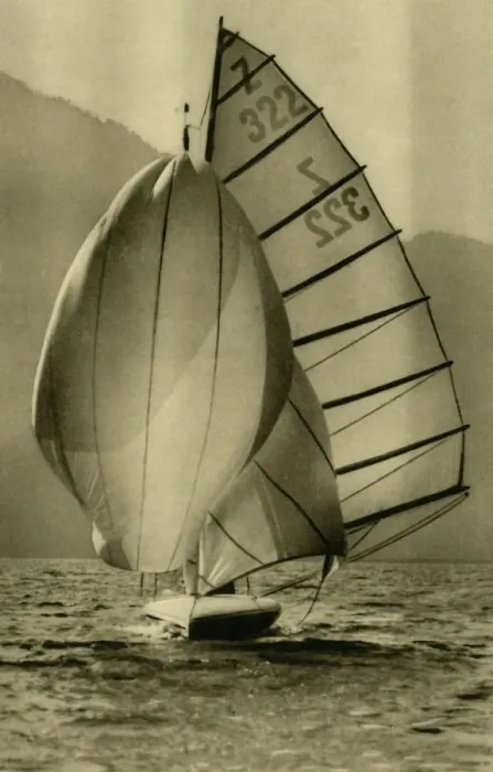 Framed Print : Sailing on the Attersee, Upper Austria, c1935. Creator: Unknown Framed Print : Sailing on the Attersee, Upper Austria, c1935. Creator: Unknown