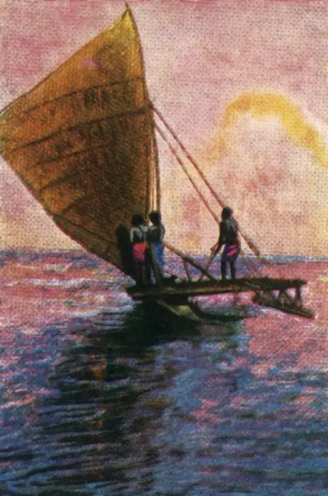 Framed Print : Sailing boat, Fiji, c1928. Creator: Unknown Framed Print : Sailing boat, Fiji, c1928. Creator: Unknown