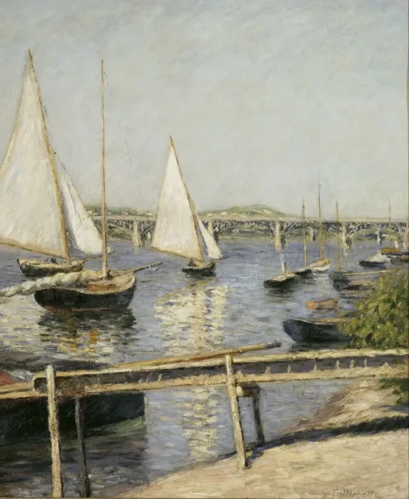 Framed Print : Sailing Boats at Argenteuil, c. 1888. Artist: Caillebotte, Gustave (1848-1894) Framed Print : Sailing Boats at Argenteuil, c. 1888. Artist: Caillebotte, Gustave (1848-1894)