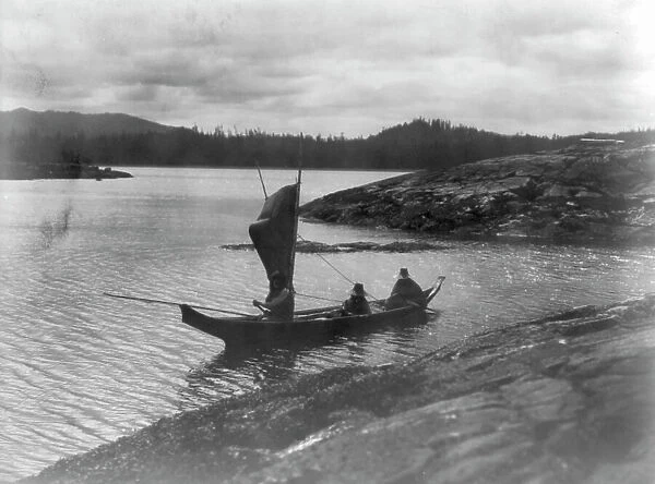 Sailing-Qagyuhl, c1914. Creator: Edward Sheriff Curtis