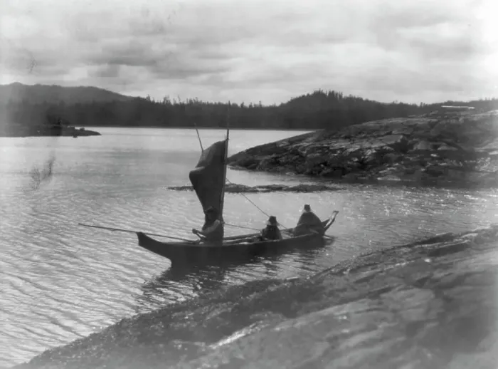 Framed Print : Sailing-Qagyuhl, c1914. Creator: Edward Sheriff Curtis Framed Print : Sailing-Qagyuhl, c1914. Creator: Edward Sheriff Curtis