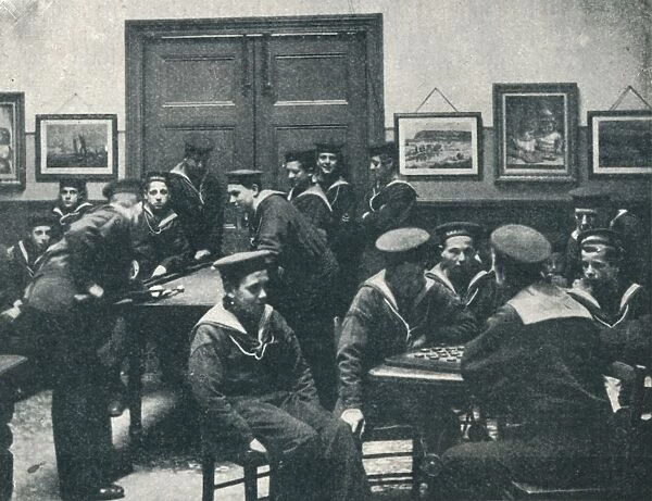 Sailor Boys in the Game Room at the Royal Sailors Rest, Devonport, 1901