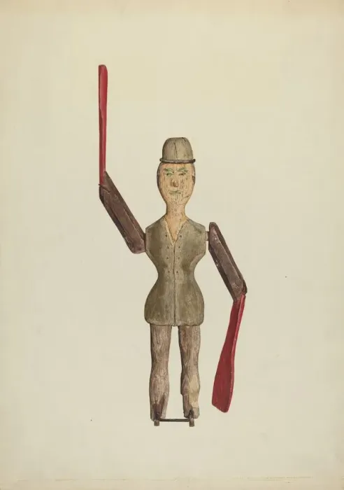 Framed Print : Sailor Jack Whirligig, c. 1938. Creator: Jane Iverson Framed Print : Sailor Jack Whirligig, c. 1938. Creator: Jane Iverson