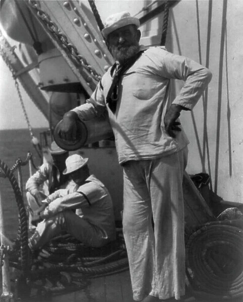 Sailors aboard the U.S.S. OLYMPIA, n.d.. Creator: Frances Benjamin Johnston