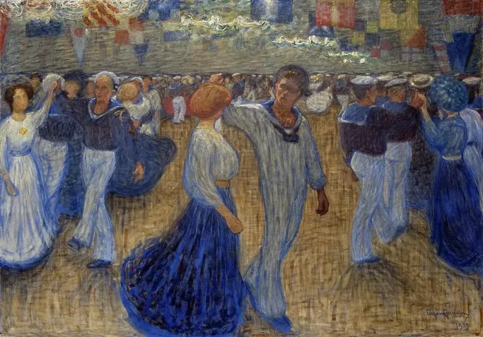 Framed Print : Sailor's Ball, 1909. Creator: Jansson; Eugène (1862-1915) Framed Print : Sailor's Ball, 1909. Creator: Jansson; Eugène (1862-1915)