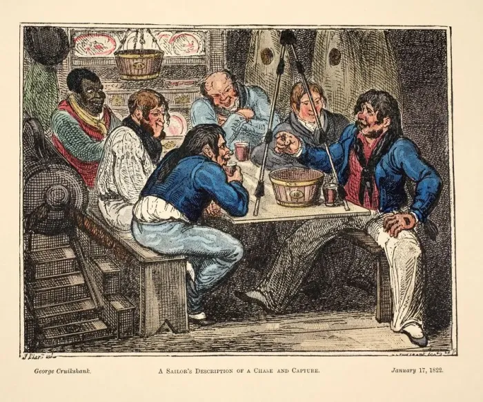 Framed Print : A Sailors Description of a Chase and Capture, 1822 Framed Print : A Sailors Description of a Chase and Capture, 1822