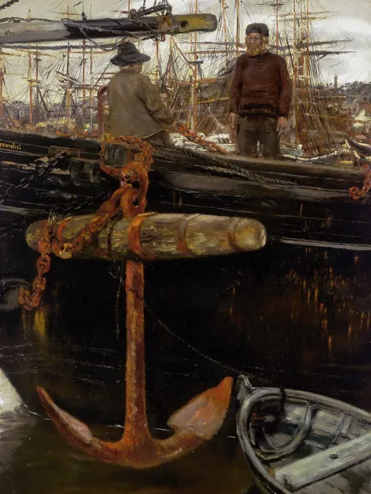 Framed Print : Sailors from the North, c1900s. Creator: Jean-François Raffaëlli Framed Print : Sailors from the North, c1900s. Creator: Jean-François Raffaëlli