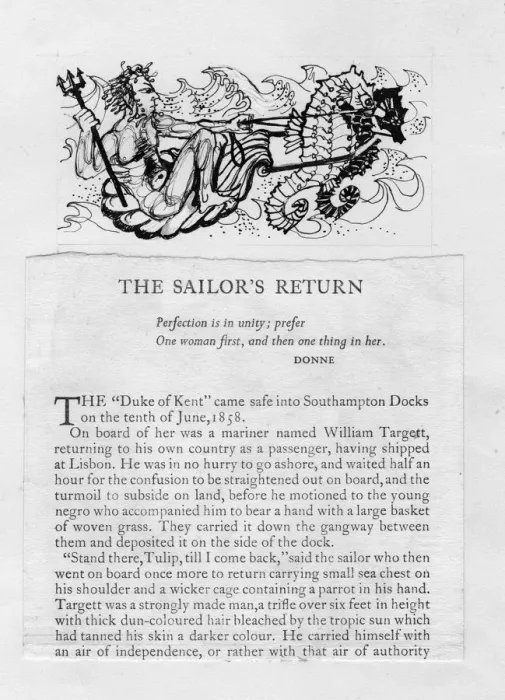Framed Print : The Sailors Return, 1952. Creator: Shirley Markham Framed Print : The Sailors Return, 1952. Creator: Shirley Markham