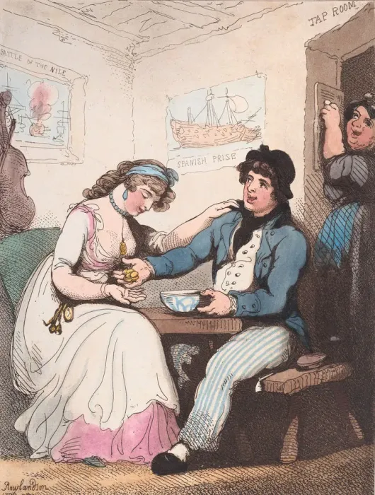 Framed Print : The Sailors Return, October 10, 1799. October 10, 1799. Creator: Thomas Rowlandson Framed Print : The Sailors Return, October 10, 1799. October 10, 1799. Creator: Thomas Rowlandson