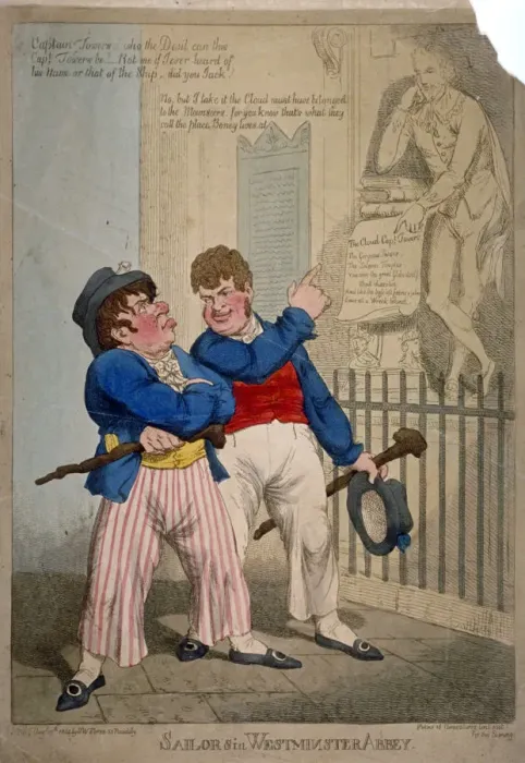 Framed Print : Sailors in Westminster Abbey, 1804 Framed Print : Sailors in Westminster Abbey, 1804