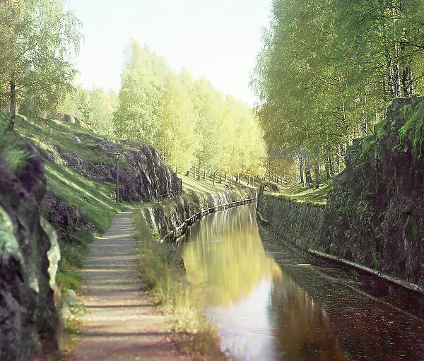 On the Saimaa Canal, Finland, between 1905 and 1915. Creator: Sergey Mikhaylovich Prokudin-Gorsky