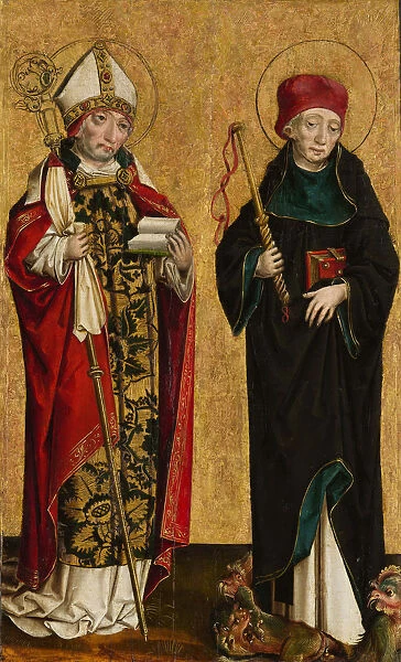 Saint Adalbert and Saint Procopius, ca. 1490-1500. Creator: Master of Eggenburg