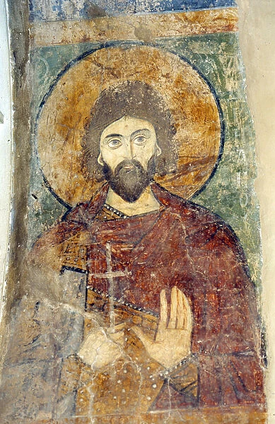 Saint Adrian. Artist: Ancient Russian frescos
