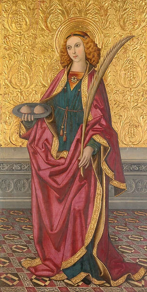 Saint Agatha, About 1500. Creators: Vergós Workshop, Rafael Vergós