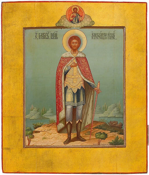 Saint Alexander Nevsky, 19th century. Artist: Chirikov, Osip Semionovich (?-1903)