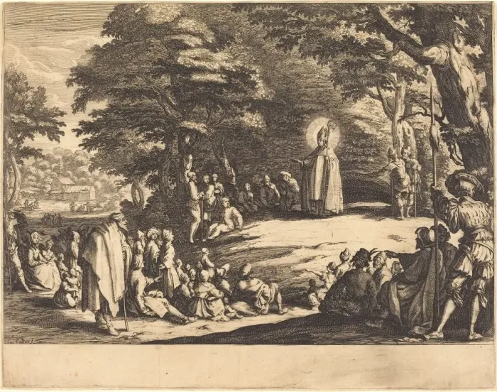 Framed Print : Saint Amond, 1621. Creator: Jacques Callot Framed Print : Saint Amond, 1621. Creator: Jacques Callot