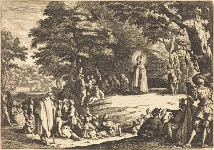 Framed Print : Saint Amond, 1621. Creator: Jacques Callot Framed Print : Saint Amond, 1621. Creator: Jacques Callot