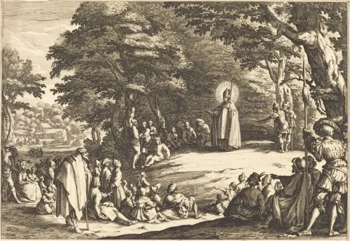 Framed Print : Saint Amond, 1621. Creator: Jacques Callot Framed Print : Saint Amond, 1621. Creator: Jacques Callot