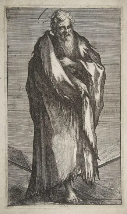 Framed Print : Saint Andrew, 1595-1616. Creator: Jacques Bellange