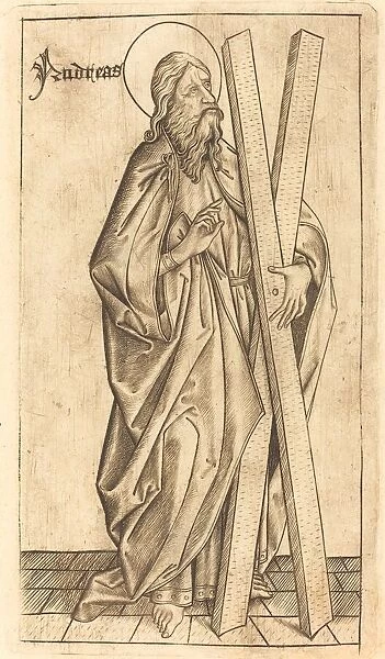 Saint Andrew, c. 1470  /  1480. Creator: Israhel van Meckenem