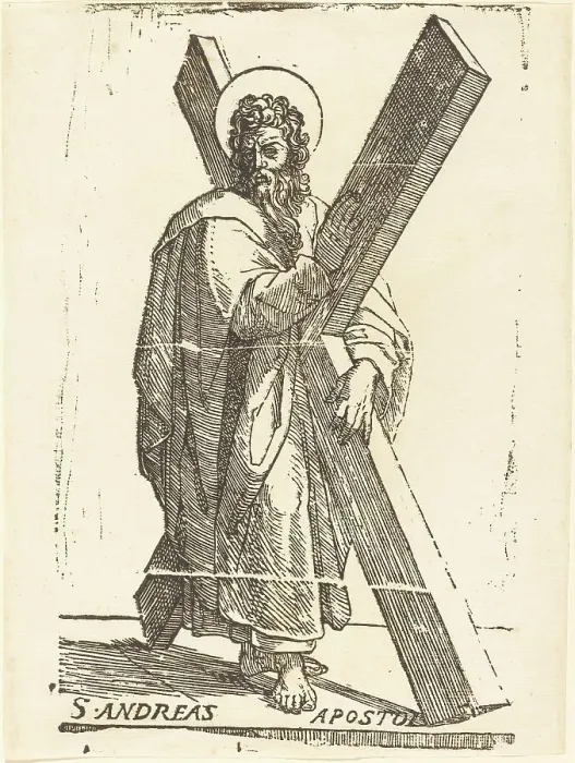 Framed Print : Saint Andrew. Creator: Jacques Stella Framed Print : Saint Andrew. Creator: Jacques Stella