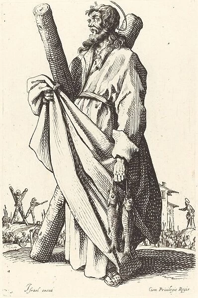 Saint Andrew, published 1631. Creator: Jacques Callot