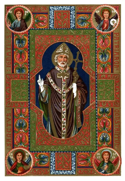 Framed Print : Saint and Angels, 1886