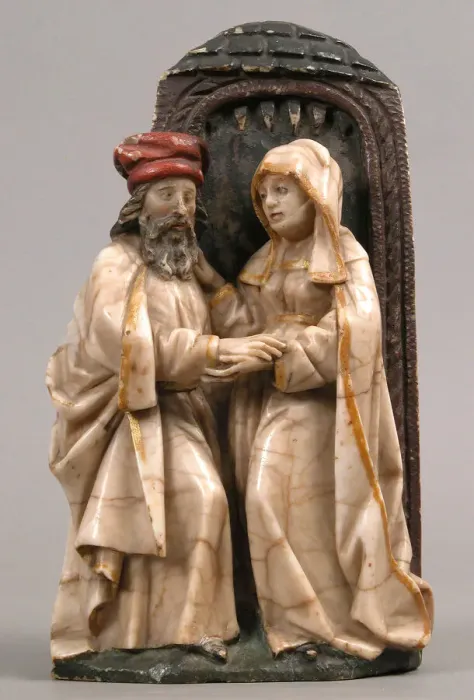 Framed Print : Saint Anna and Saint Joachim, German, ca. 1430-50. Creator: Unknown Framed Print : Saint Anna and Saint Joachim, German, ca. 1430-50. Creator: Unknown