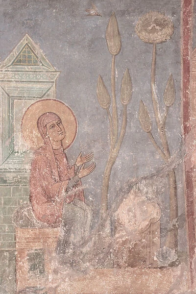 Saint Anne Praying, 12th century. Artist: Ancient Russian frescos