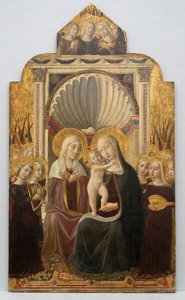 Saint Anne and the Virgin and Child Enthroned with Angels, ca. 1458-61. Creator: Niccolò