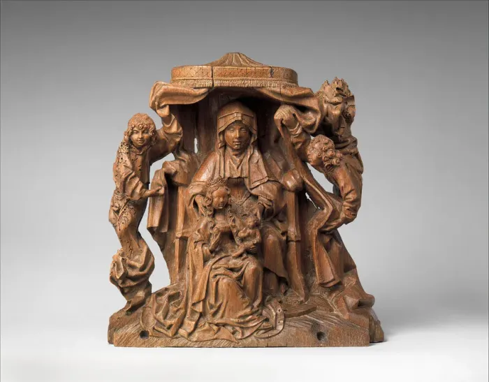 Framed Print : Saint Anne with the Virgin and Child, German, ca. 1475-1500. Creator: Unknown Framed Print : Saint Anne with the Virgin and Child, German, ca. 1475-1500. Creator: Unknown