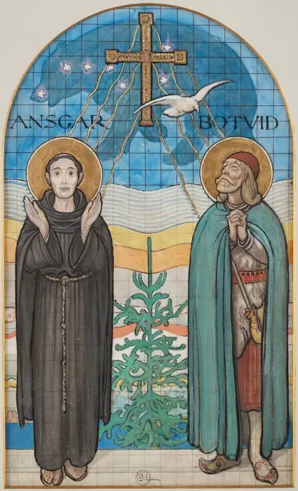 Framed Print : Saint Ansgar and Saint Botvid Framed Print : Saint Ansgar and Saint Botvid