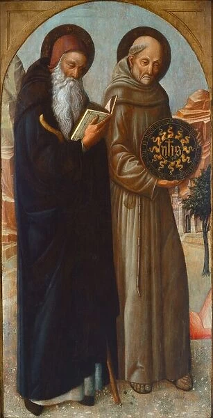 Saint Anthony Abbot and Saint Bernardino of Siena, 1459. Creator: Jacopo Bellini