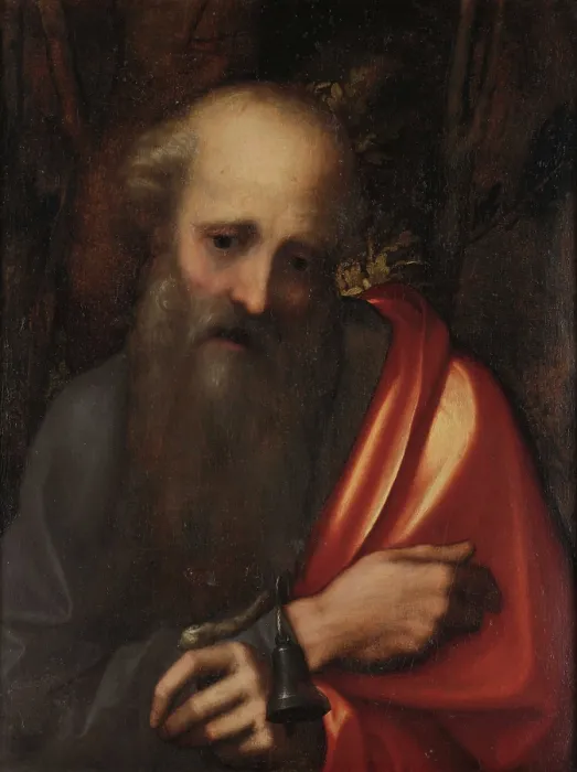 Framed Print : Saint Anthony, c1514-1516. Creator: Correggio (1489-1534) Framed Print : Saint Anthony, c1514-1516. Creator: Correggio (1489-1534)