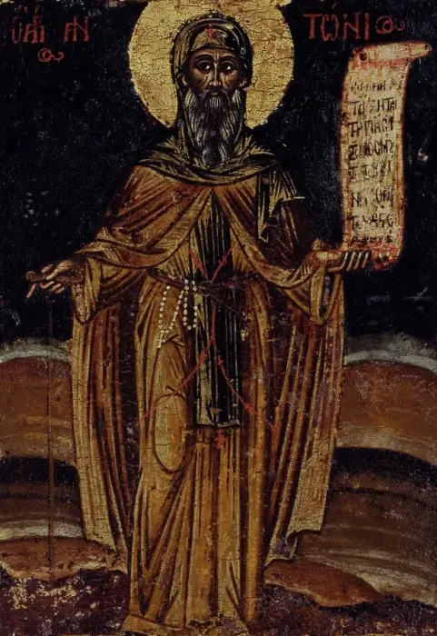 Framed Print : Saint Anthony. Creator: Greek School