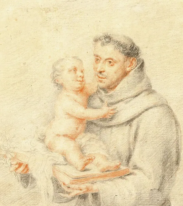 Framed Print : Saint Anthony of Padua, n.d. Creator: Possibly after Bartolomé Estéban Murillo Spanish Framed Print : Saint Anthony of Padua, n.d. Creator: Possibly after Bartolomé Estéban Murillo Spanish