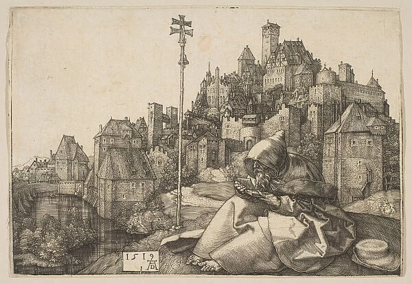 Saint Anthony Reading, 1519. Creator: Albrecht Durer