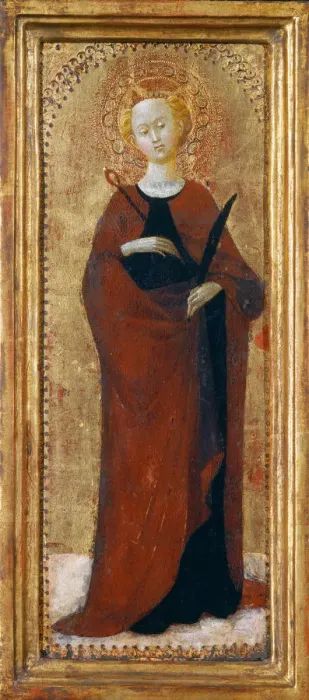 Framed Print : Saint Apollonia, c. 1435. Creator: Sassetta Framed Print : Saint Apollonia, c. 1435. Creator: Sassetta