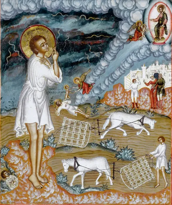 Framed Print : Saint Arthemius of Verkola, 1774. Creator: Russian School Framed Print : Saint Arthemius of Verkola, 1774. Creator: Russian School