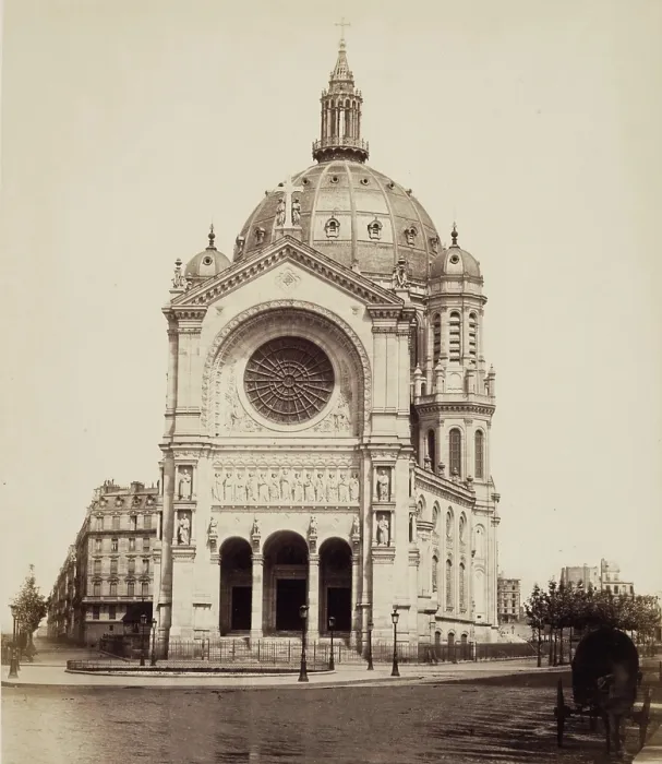 Framed Print : Saint Augustin, Paris, between 1860 and 1870. Creator: Edouard Baldus Framed Print : Saint Augustin, Paris, between 1860 and 1870. Creator: Edouard Baldus