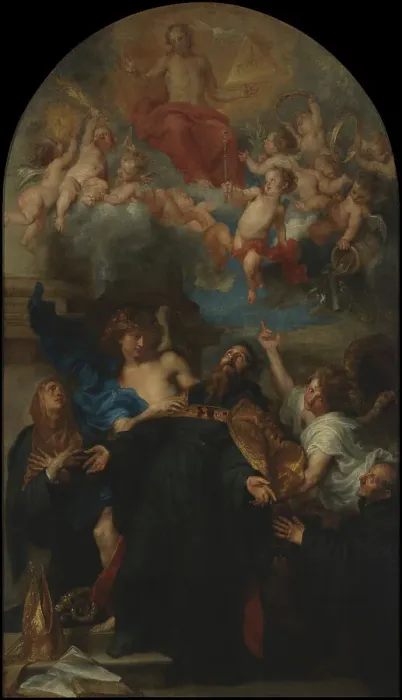 Framed Print : Saint Augustine in Ecstasy, 1628. Creator: Anthony van Dyck Framed Print : Saint Augustine in Ecstasy, 1628. Creator: Anthony van Dyck
