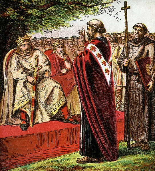Saint Augustine And The Saxons, (c1850)