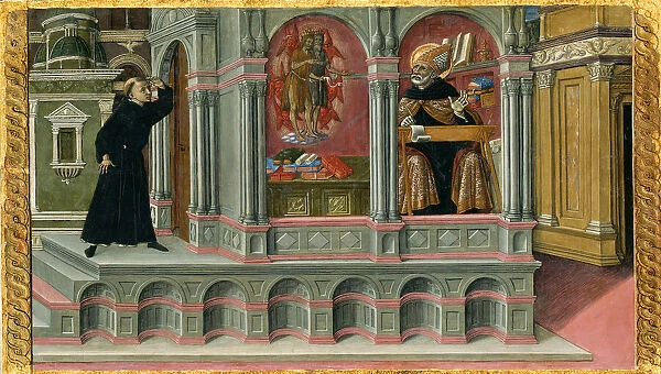 Saint Augustine's Vision of Saints Jerome and John the Baptist, 1476
