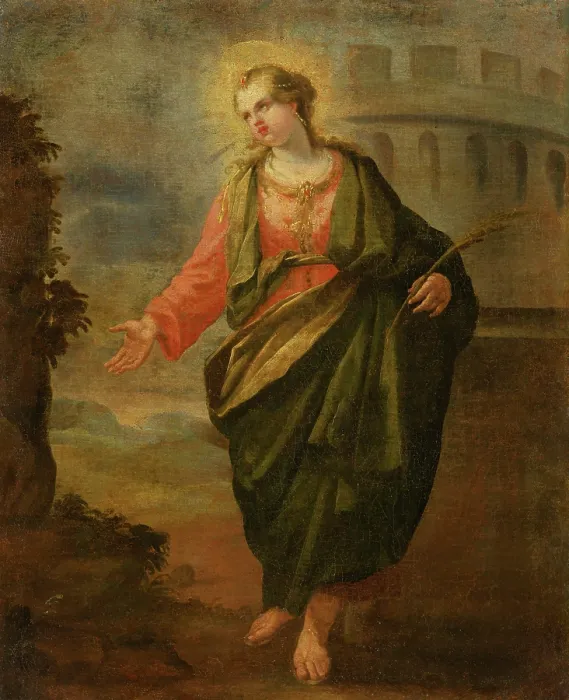 Framed Print : Saint Barbara, 1760-1780. Creator: Unknown Framed Print : Saint Barbara, 1760-1780. Creator: Unknown