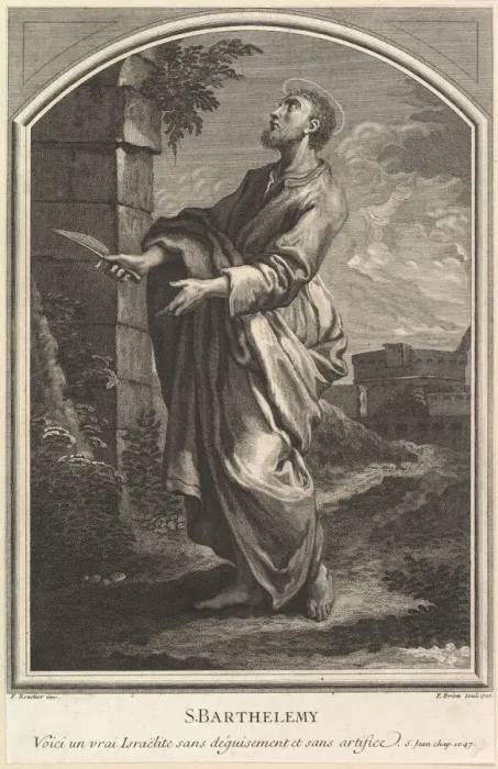 Framed Print : Saint Barthelemy, 1726. Creator: Etienne Brion Framed Print : Saint Barthelemy, 1726. Creator: Etienne Brion