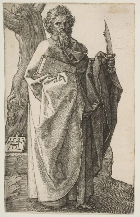 Framed Print : Saint Bartholomew, 1523. Creator: Albrecht Durer Framed Print : Saint Bartholomew, 1523. Creator: Albrecht Durer