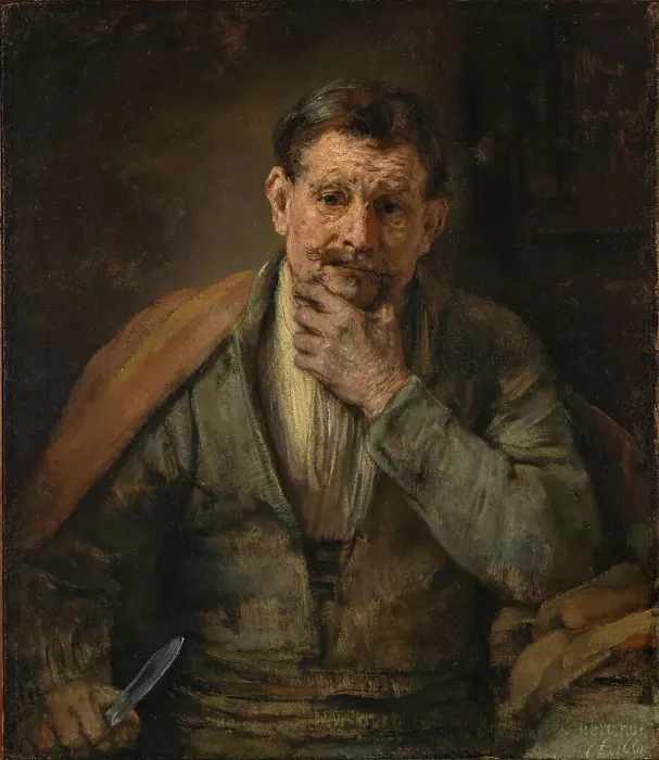 Framed Print : Saint Bartholomew, 1661. Creator: Rembrandt Harmensz van Rijn Framed Print : Saint Bartholomew, 1661. Creator: Rembrandt Harmensz van Rijn