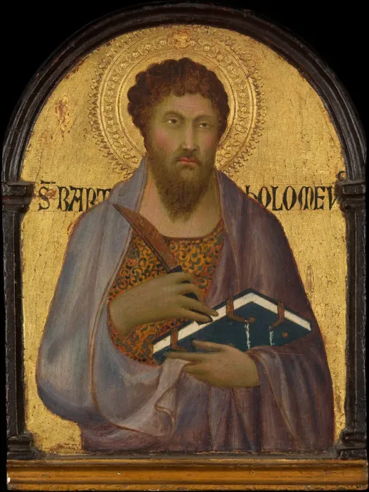 Framed Print : Saint Bartholomew, ca. 1317-19. Creator: Workshop of Simone Martini Framed Print : Saint Bartholomew, ca. 1317-19. Creator: Workshop of Simone Martini