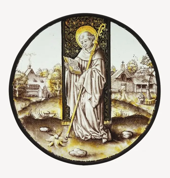 Framed Print : Saint Bernard, about 1500. Creator: Unknown Framed Print : Saint Bernard, about 1500. Creator: Unknown