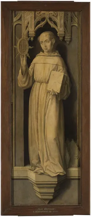 Framed Print : Saint Bernardino of Siena. Artist: Provost (Provoost), Jan (1465-1529) Framed Print : Saint Bernardino of Siena. Artist: Provost (Provoost), Jan (1465-1529)